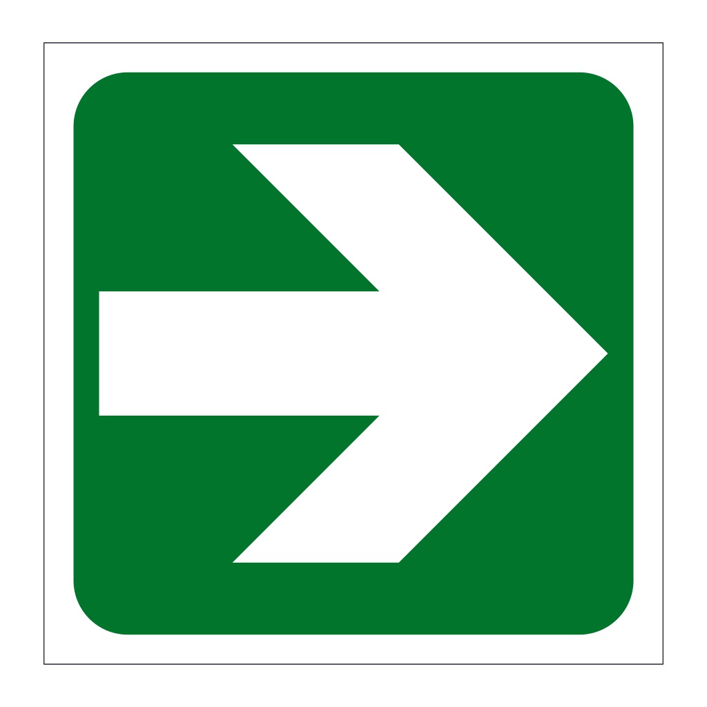 Right directional arrow (Marine Sign)