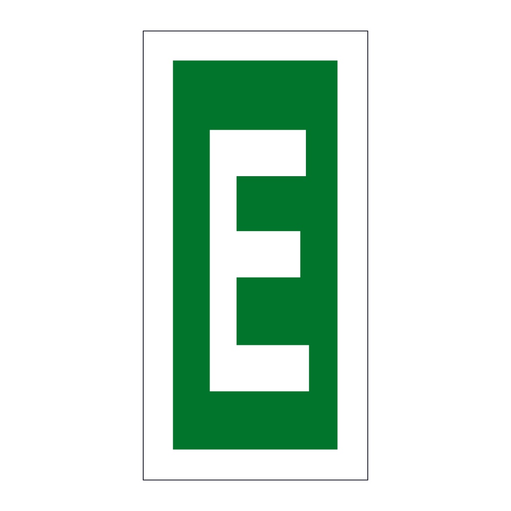 Letter E (Marine Sign)