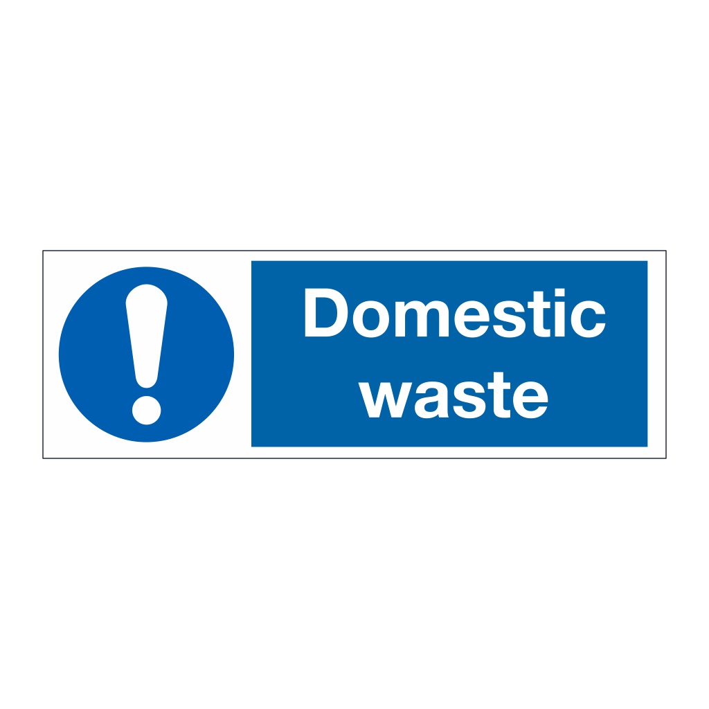 Domestic waste (Marine Sign)