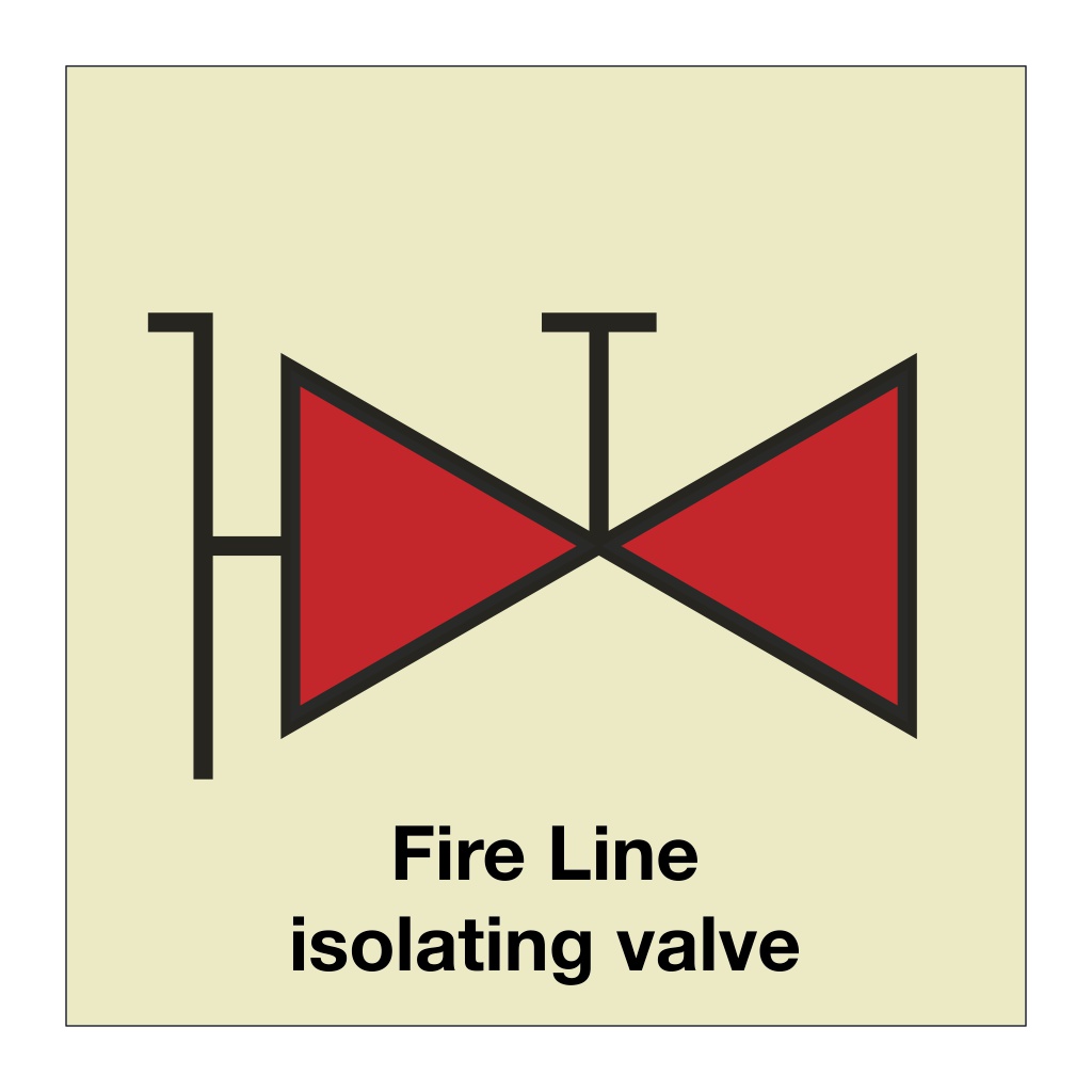 Fire Line isolating valve (Marine Sign)