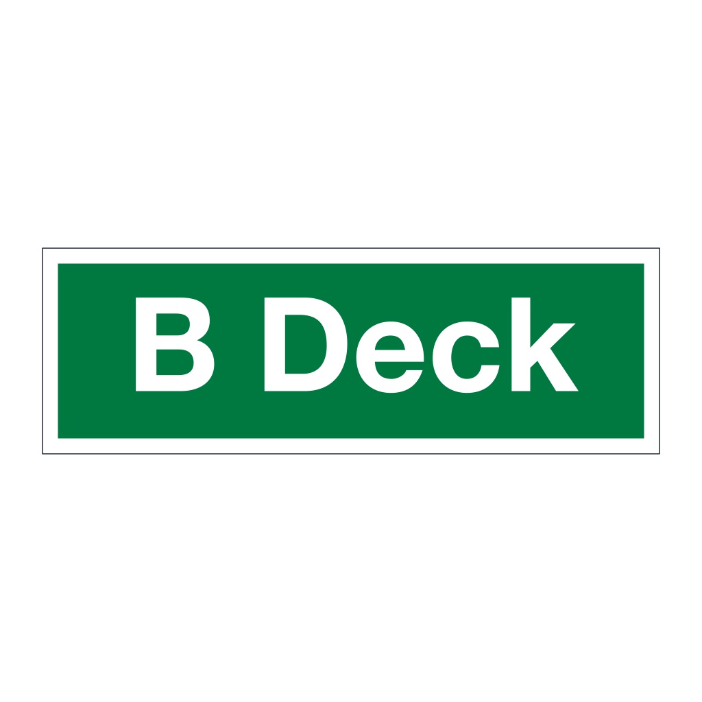 B Deck (Marine Sign)