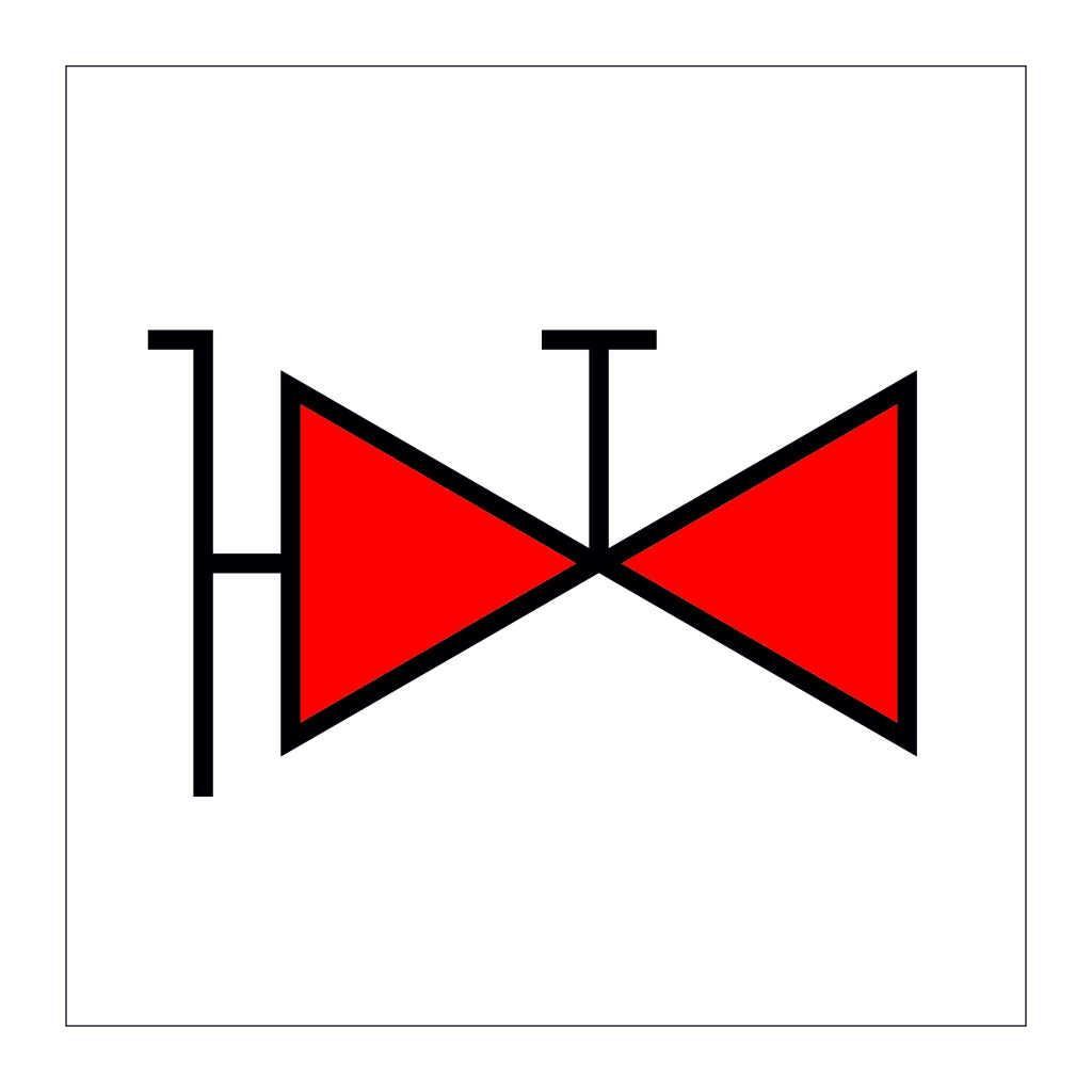 Fire main with fire valves (Marine Sign)