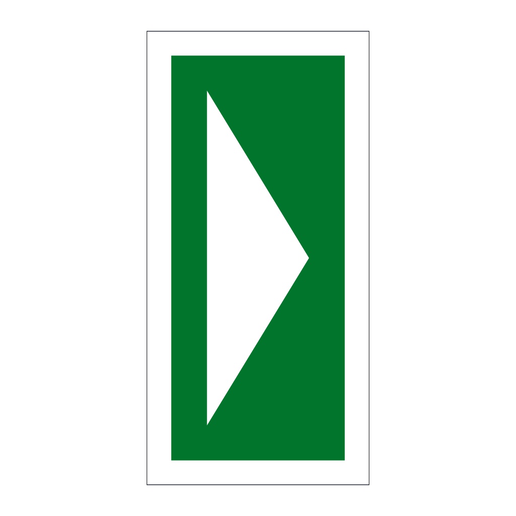 Location of life saving appliance arrow (Marine Sign)