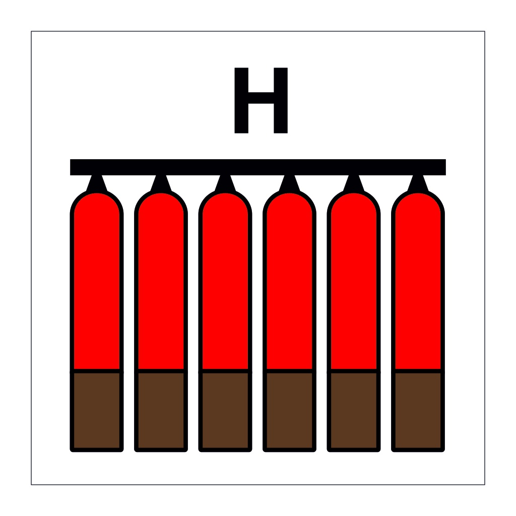 Halon gas fixed fire extinguishing battery (Marine Sign)