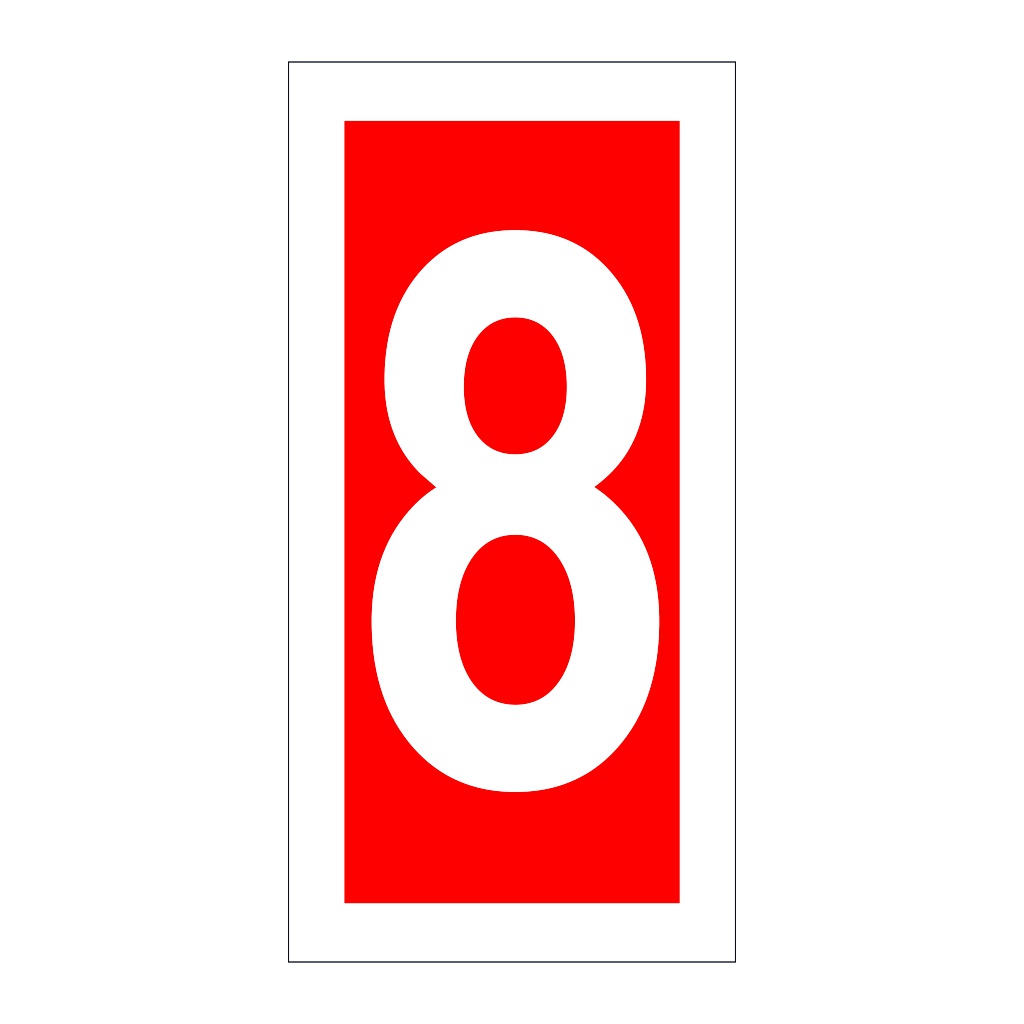 Number 8 (Marine Sign)