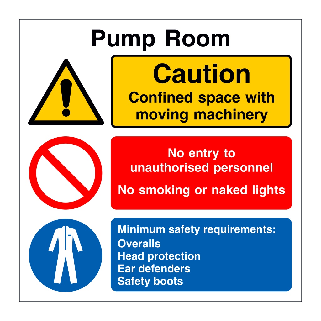 Pump room (Marine Sign)