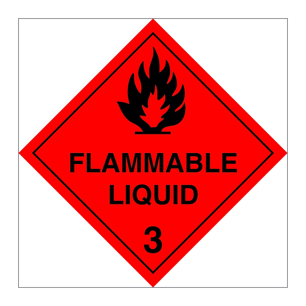 Hazard diamond Class 3 Flammable liquid (Marine Sign)