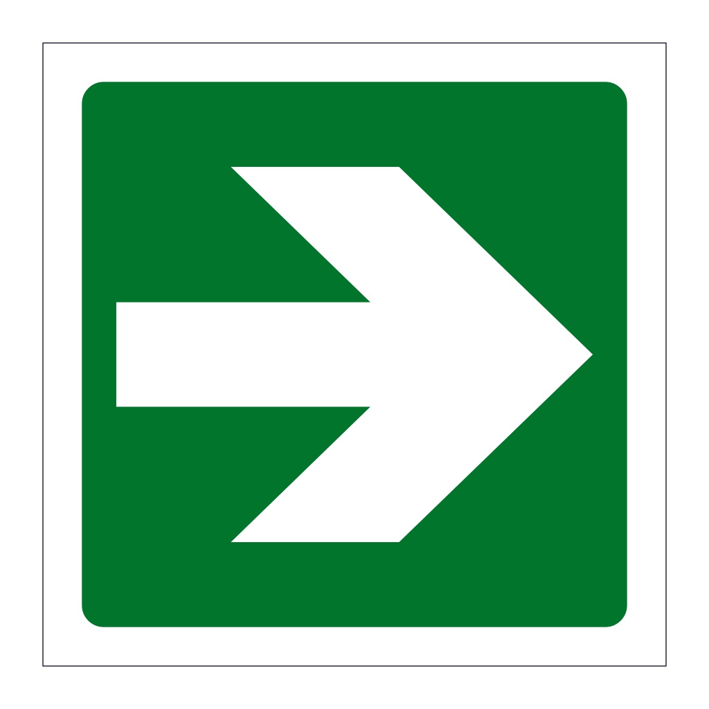 Directional arrow right sign
