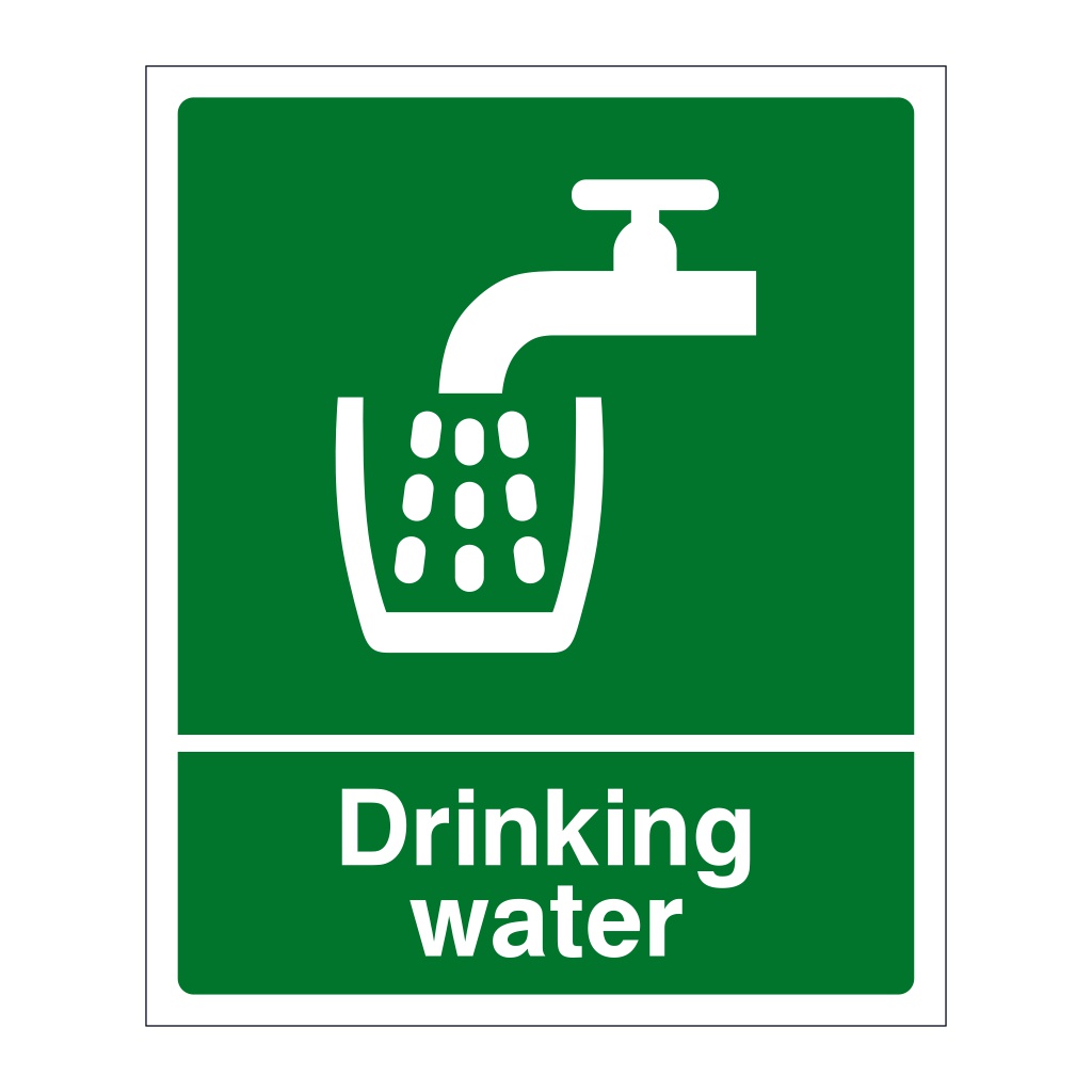 Drinking Water sign