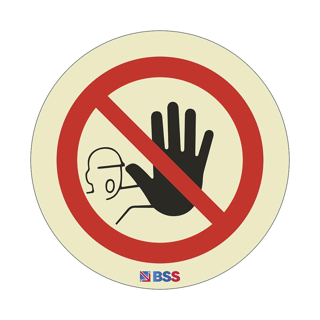 No unauthorised access labels (Sheet of 18)