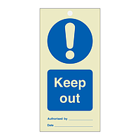 Keep out tie tag Pack of 10 (Marine Sign)