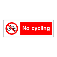 No cycling sign
