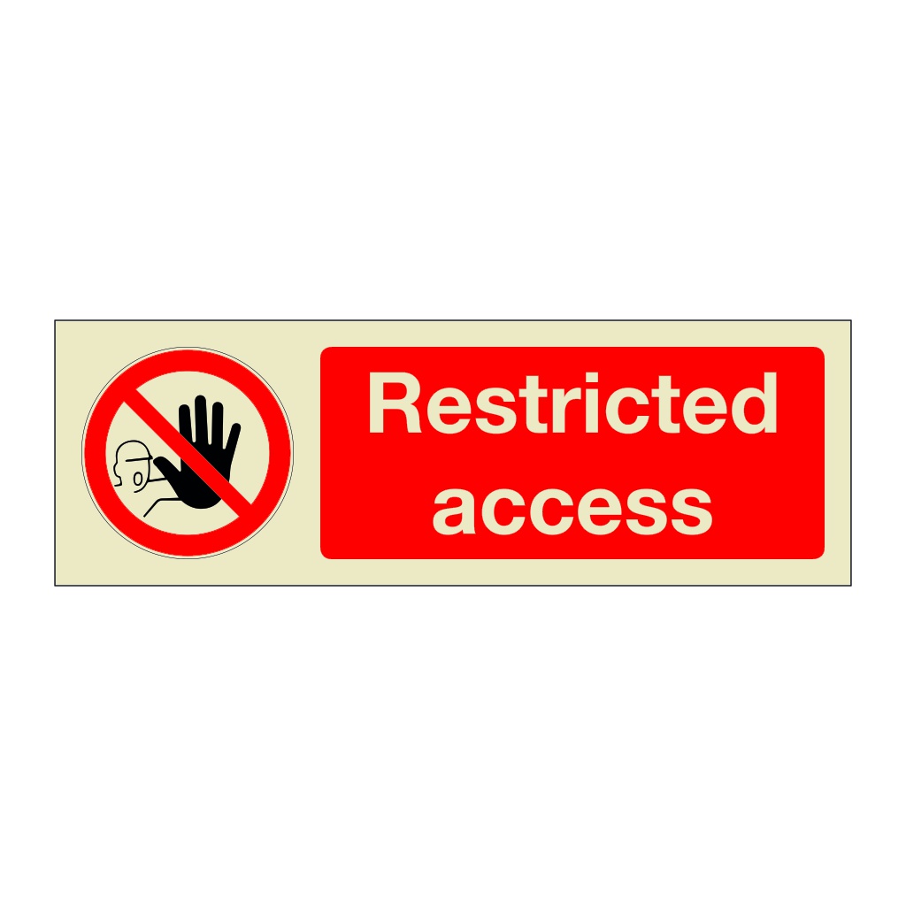 Restricted access (Marine Sign)