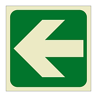 Left directional arrow (Marine Sign)