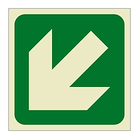 Down left directional arrow (Marine Sign)