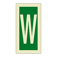 Letter W (Marine Sign)