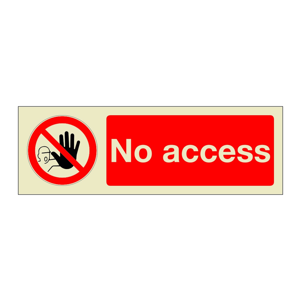 No Access (Marine Sign)