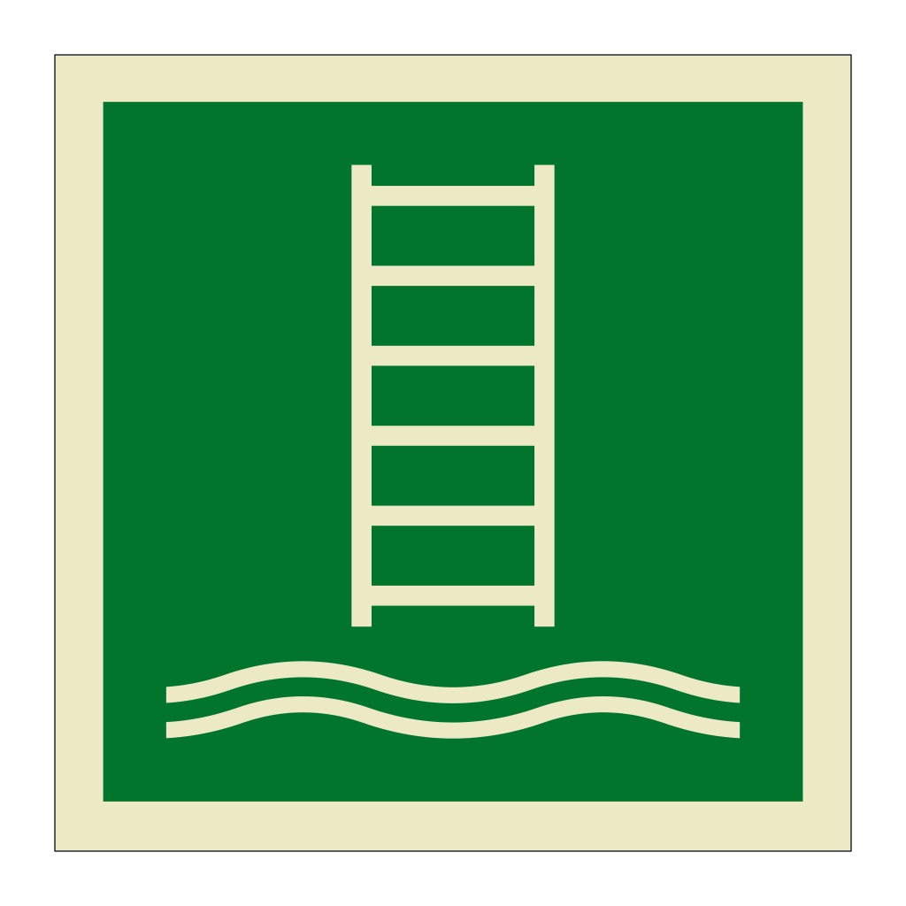 Embarkation ladder symbol 2019 (Marine Sign)