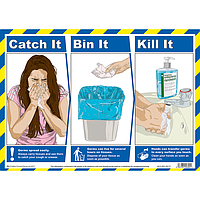 Catch it bin it kill it A3 poster