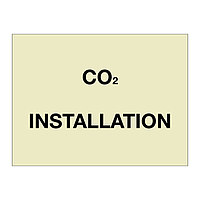 CO2 installation sign