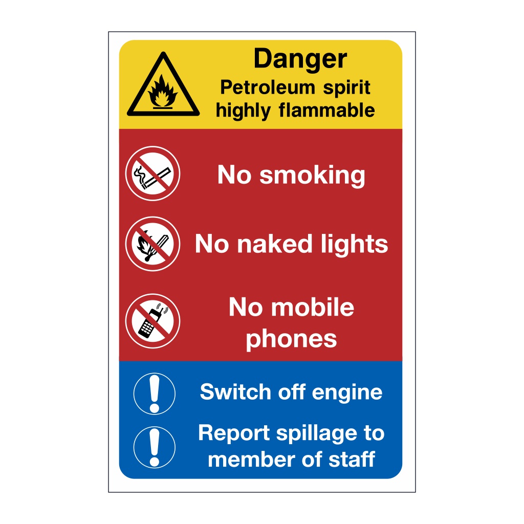 Petroleum spirit Multi-Message sign