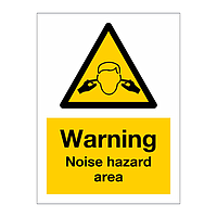 Warning Noise hazard area sign