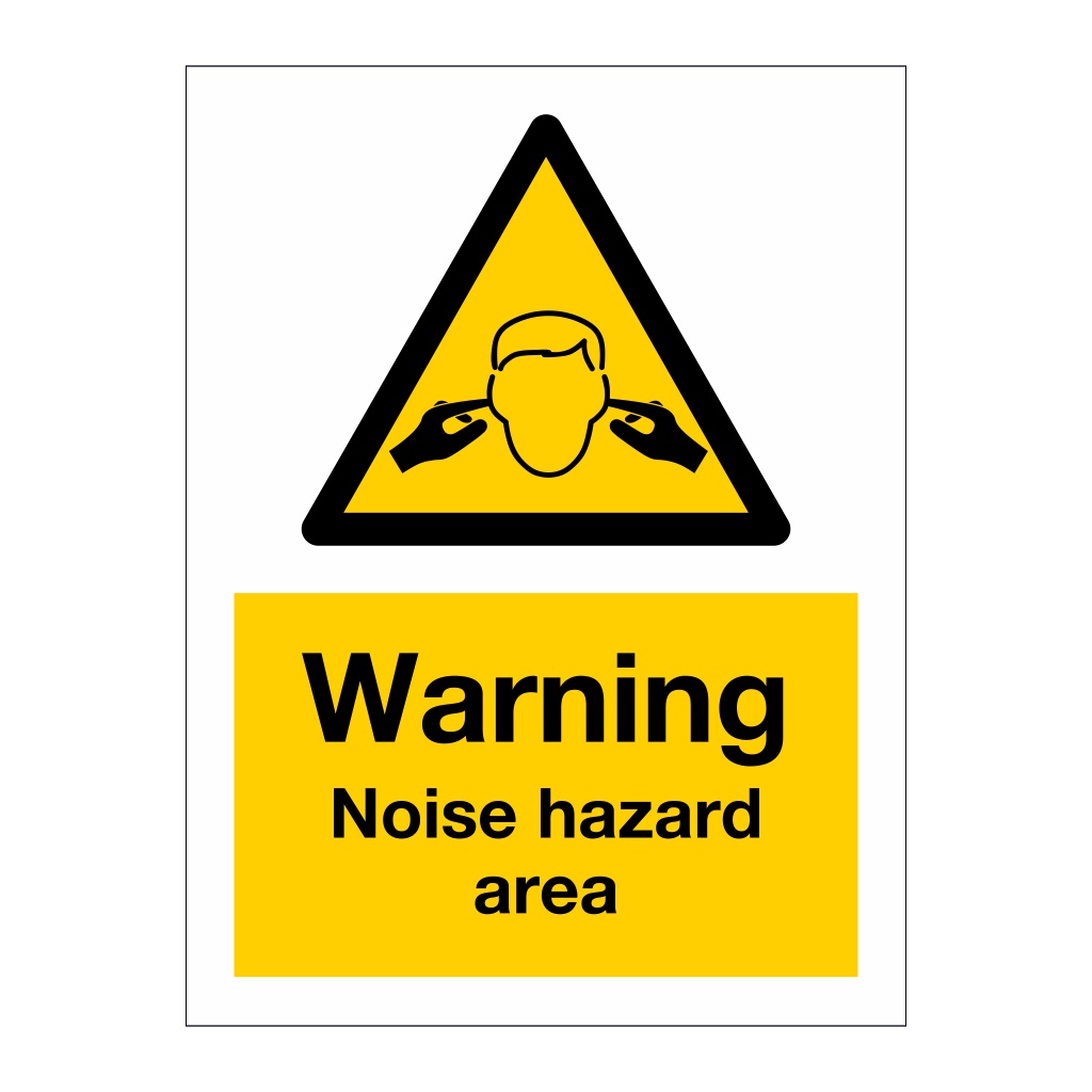 Warning Noise hazard area sign