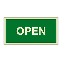 Open (Marine Sign)