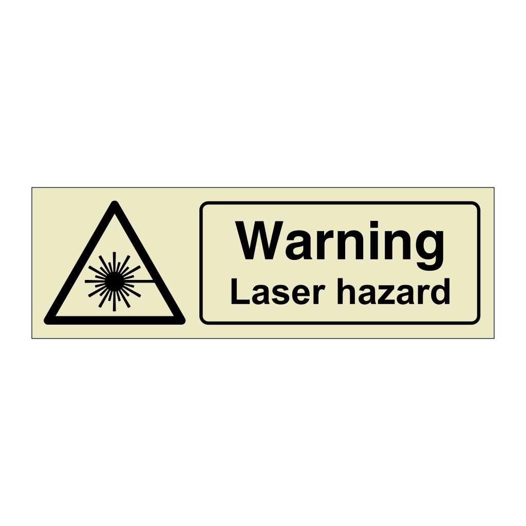 Warning Laser hazard sign