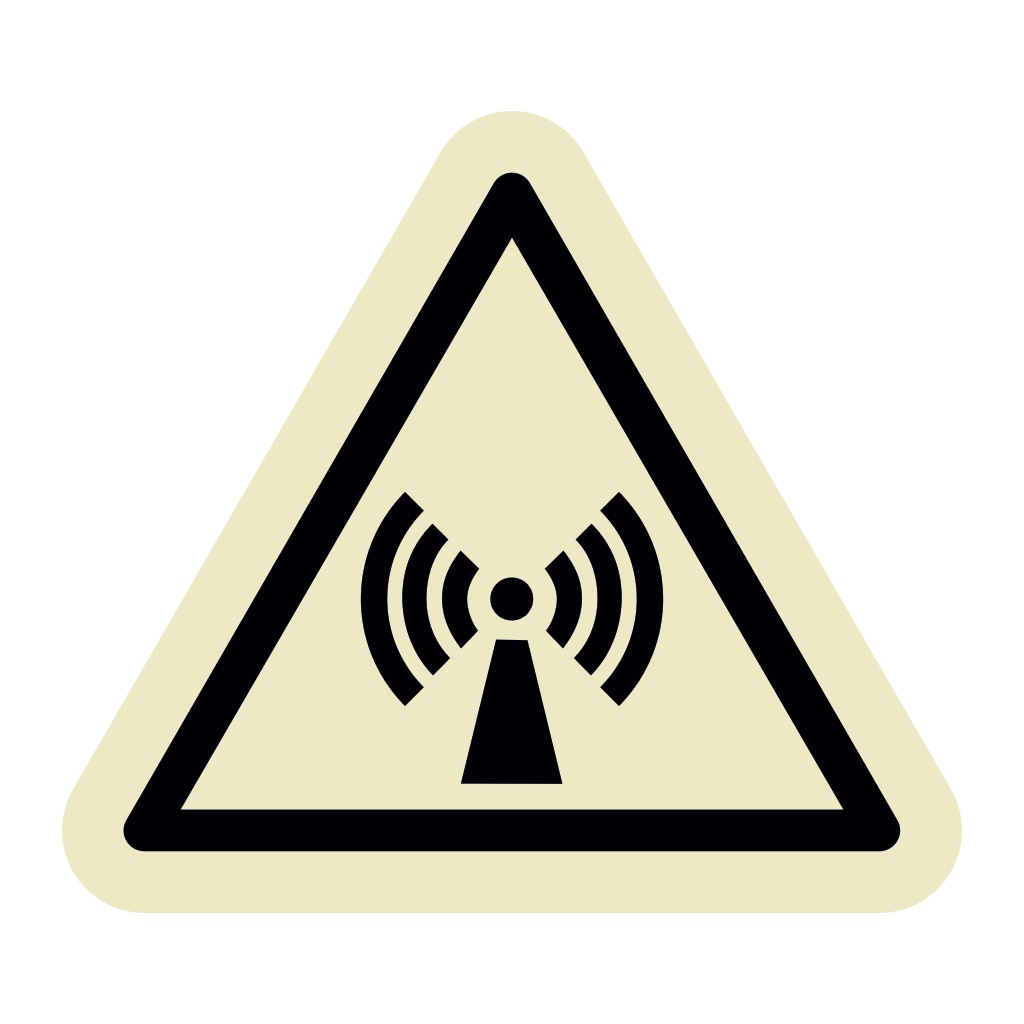 Non-ionising radiation symbol (Marine Sign)