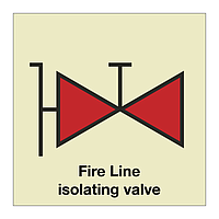 Fire Line isolating valve (Marine Sign)