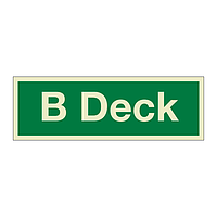 B Deck (Marine Sign)