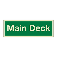 Main Deck (Marine Sign)