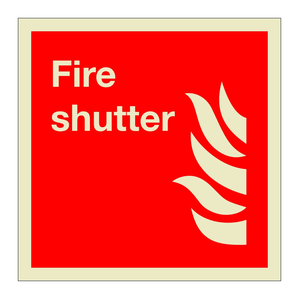 Fire shutter (Marine Sign)