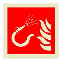Fire hose symbol sign