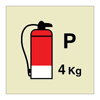 4kg Powder fire extinguisher (Marine Sign)