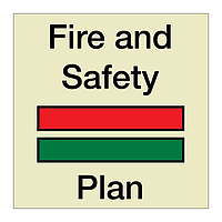 Fire and safety plan (Marine sign)