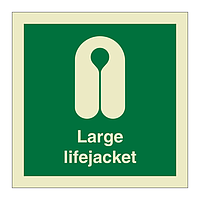 Large lifejacket (marine sign)