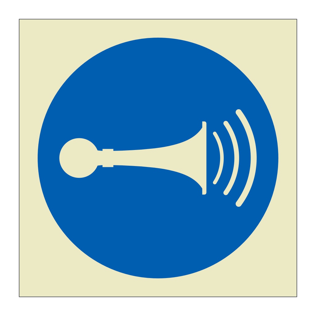 Sound horn symbol (Marine Sign)