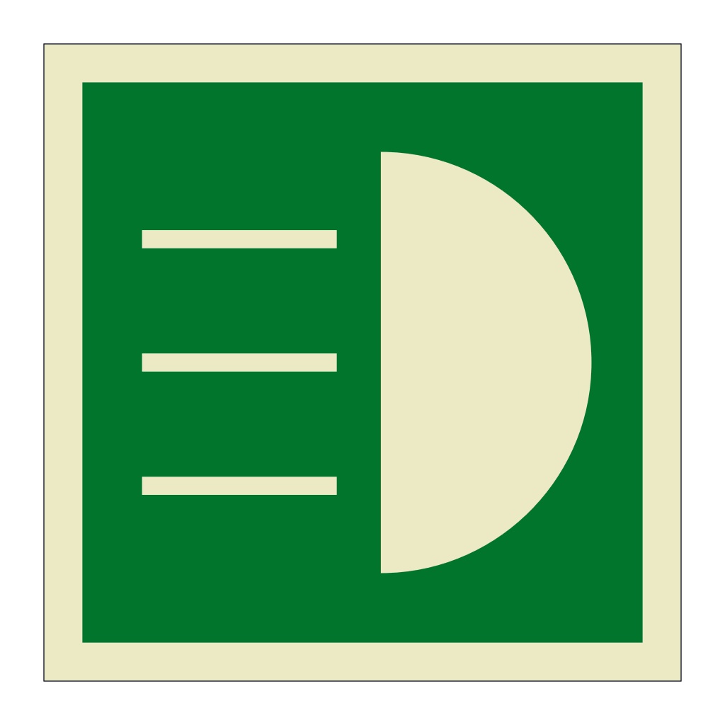 Daylight telegraphy device symbol (Marine Sign)