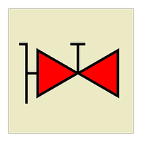 Fire main with fire valves (Marine Sign)