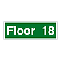 Floor 18 sign