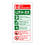 Lithium-Ion (Lith-Ex) fire extinguisher identification (Marine Sign)
