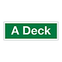 A Deck (Marine Sign)