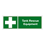 Tank rescue equipment with text (Marine Sign)