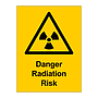 Danger Radiation risk sign