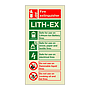 Lithium-Ion (Lith-Ex) fire extinguisher identification (Marine Sign)