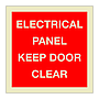 Electrical panel Keep door clear (Marine Sign)