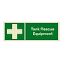 Tank rescue equipment with text (Marine Sign)